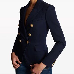 BALMAIN DOUBLE-BREASTED WOOL BLAZER